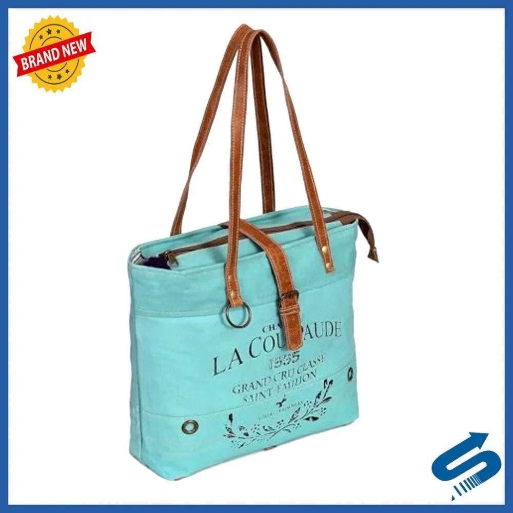 Eco-Friendly Canvas Tote Bag Spacious Multi-Compartment Stylish Daily Use